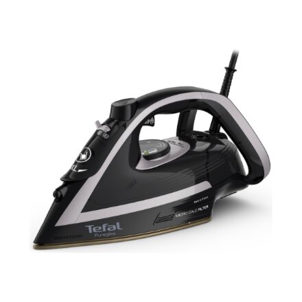 TEFAL , FV8062 Puregliss , Steam Iron , 3000 W , Water tank capacity 0.27 ml , Continuous steam 50 g/min , Steam boost performance 280 g/min , Black/Grey
