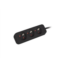 Lanberg Cable Power Strip, 3X French Outlets Quality-Grade Copper, 1.5 m , PS0-03E-0150-BK Lanberg Cable Power Strip, 3X French Outlets Quality-Grade Copper, 1.5 m , PS0-03E-0150-BK