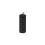 Lanberg Cable Power Strip, 3X French Outlets Quality-Grade Copper, 1.5 m , PS0-03E-0150-BK