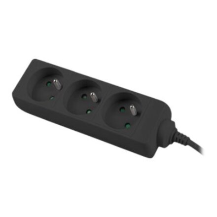 Lanberg Cable Power Strip, 3X French Outlets Quality-Grade Copper, 1.5 m , PS0-03E-0150-BK
