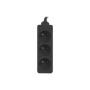 Lanberg Cable Power Strip, 3X French Outlets Quality-Grade Copper, 1.5 m , PS0-03E-0150-BK