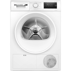 Bosch Dryer machine with heat pump , WTH85V0MSN , Energy efficiency class E , Front loading , 8 kg , LED , Depth 61 cm , White