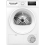 WTH85V0MSN Bosch Dryer machine with heat pump , WTH85V0MSN , Energy efficiency class E , Front loading , 8 kg , LED , Depth 61 cm , White