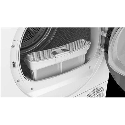 Bosch Dryer machine with heat pump , WTH85V0MSN , Energy efficiency class E , Front loading , 8 kg , LED , Depth 61 cm , White