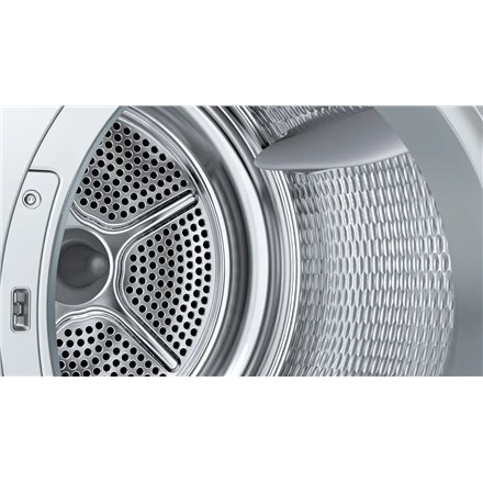 Bosch Dryer machine with heat pump , WTH85V0MSN , Energy efficiency class E , Front loading , 8 kg , LED , Depth 61 cm , White