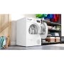 Bosch Dryer machine with heat pump , WTH85V0MSN , Energy efficiency class E , Front loading , 8 kg , LED , Depth 61 cm , White