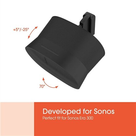 Vogels Wall mount , Speaker Wall Mount for Sonos Era 300 , Tilt, rotate , Maximum weight (capacity) 7 kg , Black