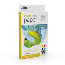 ColorWay Photo Paper, 50 sheets , Premium Semi-Glossy , 255 g/m² , 10x15