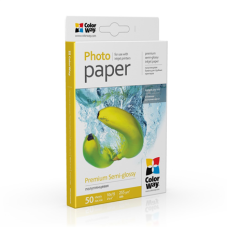 ColorWay Premium Semiglossy Photo Paper, 255g/m, 10x15, 50pcs.