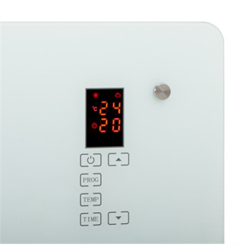 Camry , CR 7721 , Convection glass heater LCD with remote control , 1500 W , Number of power levels 2 , White , N/A