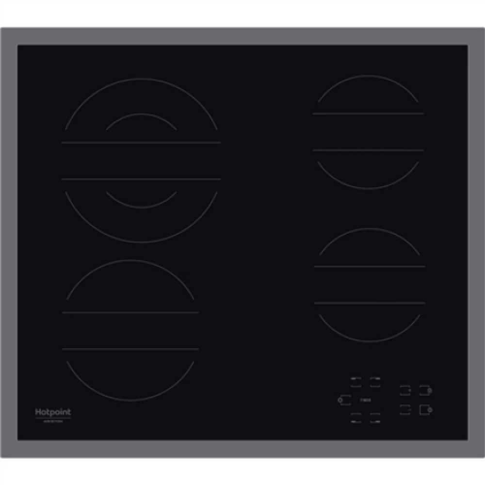 Hotpoint Hob HR 642 X CM Vitroceramic, Number of burners/cooking zones 4, Touch, Timer, Black