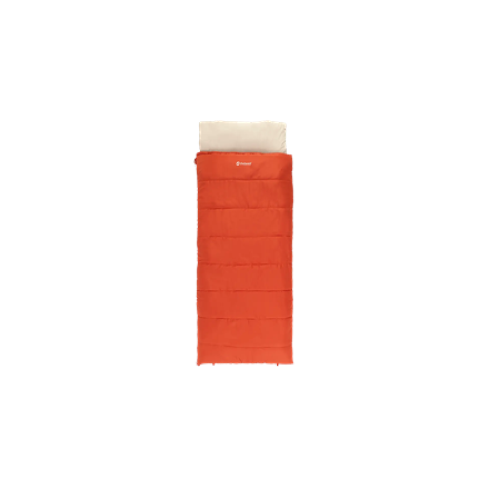 Outwell Contour Lux Red , Sleeping Bag , 220 x 85 cm , -19 to 15 °C , Right Zipper