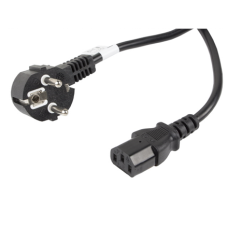 Lanberg , CEE 7/7 to IEC 320 C13 Power Cord , CA-C13C-11CC-0100-BK