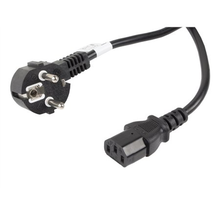 Lanberg , CEE 7/7 to IEC 320 C13 Power Cord , CA-C13C-11CC-0100-BK