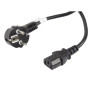 Lanberg , CEE 7/7 to IEC 320 C13 Power Cord , CA-C13C-11CC-0100-BK