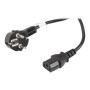 Lanberg , CEE 7/7 to IEC 320 C13 Power Cord , CA-C13C-11CC-0100-BK