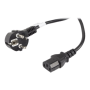 Lanberg , CEE 7/7 to IEC 320 C13 Power Cord , CA-C13C-11CC-0100-BK