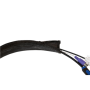 Logilink Cable sleeve (Zipper) KAB0049 2 m, Black