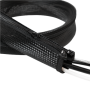 Logilink Cable sleeve (Zipper) KAB0049 2 m, Black