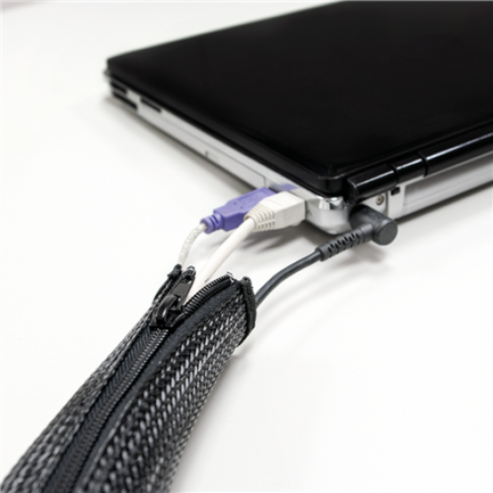 Logilink Cable sleeve (Zipper) KAB0049 2 m, Black