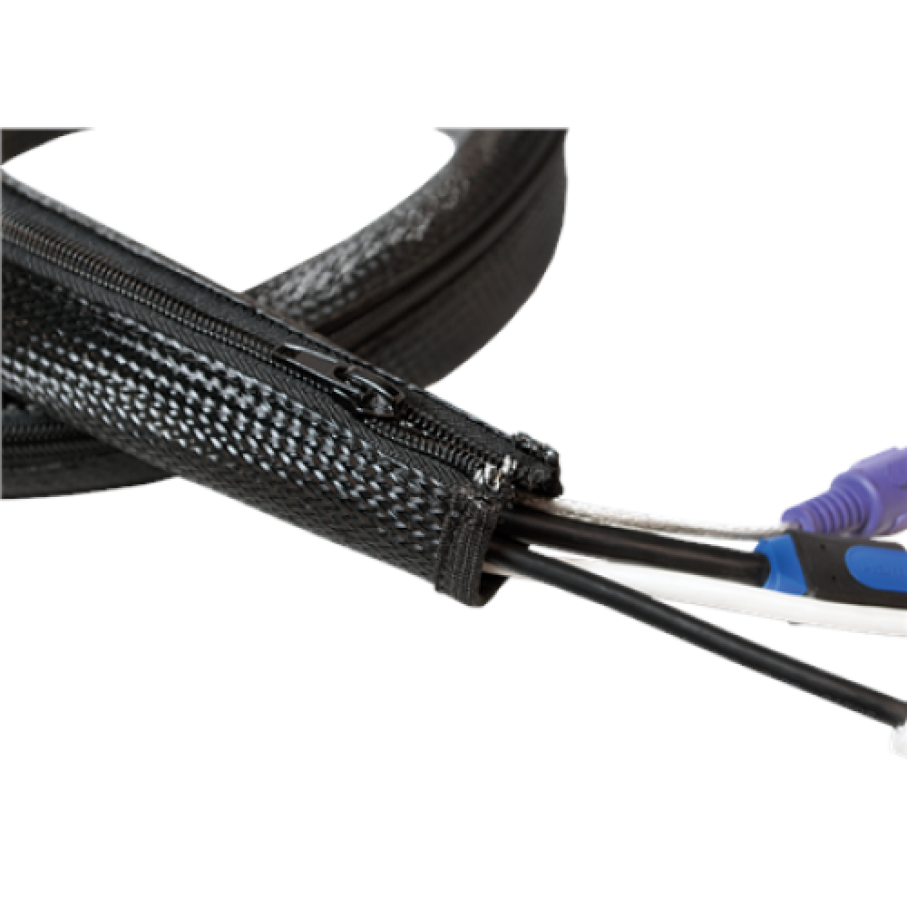 Logilink Cable sleeve (Zipper) KAB0049 2 m, Black