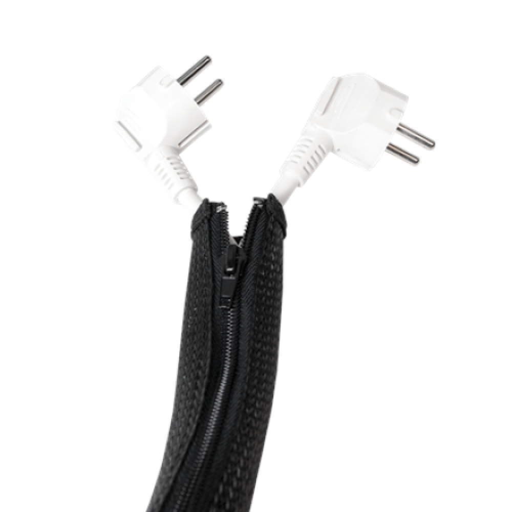Logilink Cable sleeve (Zipper) KAB0049 2 m, Black