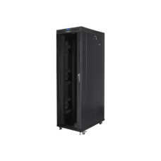 Lanberg , Rack cabinet 19 free-standing 42U/800x1200 (flat pack) with glass door, LCD , FF01-8242-12BL , Black