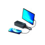 PORT CONNECT External USB-C battery integrated lamp , 30000 mAh , Blue
