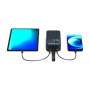 PORT CONNECT External USB-C battery integrated lamp , 30000 mAh , Blue