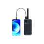 PORT CONNECT External USB-C battery integrated lamp , 30000 mAh , Blue
