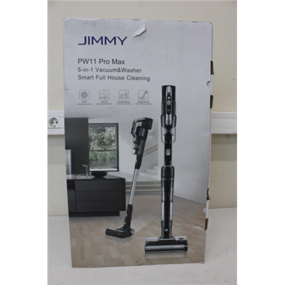 PW11 Pro MaxSO SALE OUT. Jimmy Cordless Vacuum cleaner and washer PW11 Pro Max , Jimmy , Vacuum Cleaner and Washer , PW11 Pro Max , Cordless operating , Washing function , 460 W , 21.6 V , Operating time (max) 80 min , Silver/Black , Warranty 24 month(s) , USED, DIRTY,