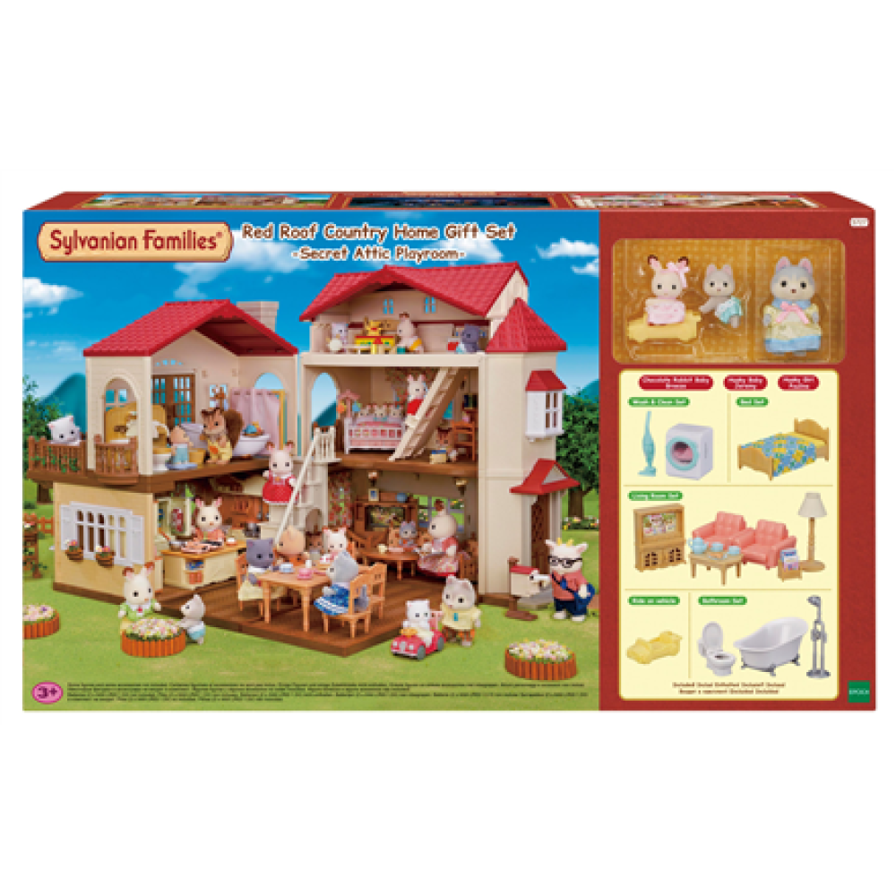 Sylvanian Families , Playset Red Roof Country Home