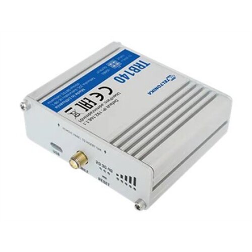 Teltonika , LTE Router , TRB140 , No Wi-Fi , 10/100/1000 Mbit/s , Mesh Support No , MU-MiMO No , 2G/3G/4G , Antenna type 1 x SMA for LTE , 1 x Virtual network interface via micro USB , 24 month(s)