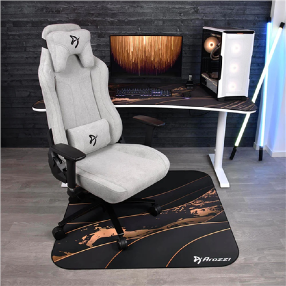 Arozzi Zona Square Floor Pad , Black/Gold