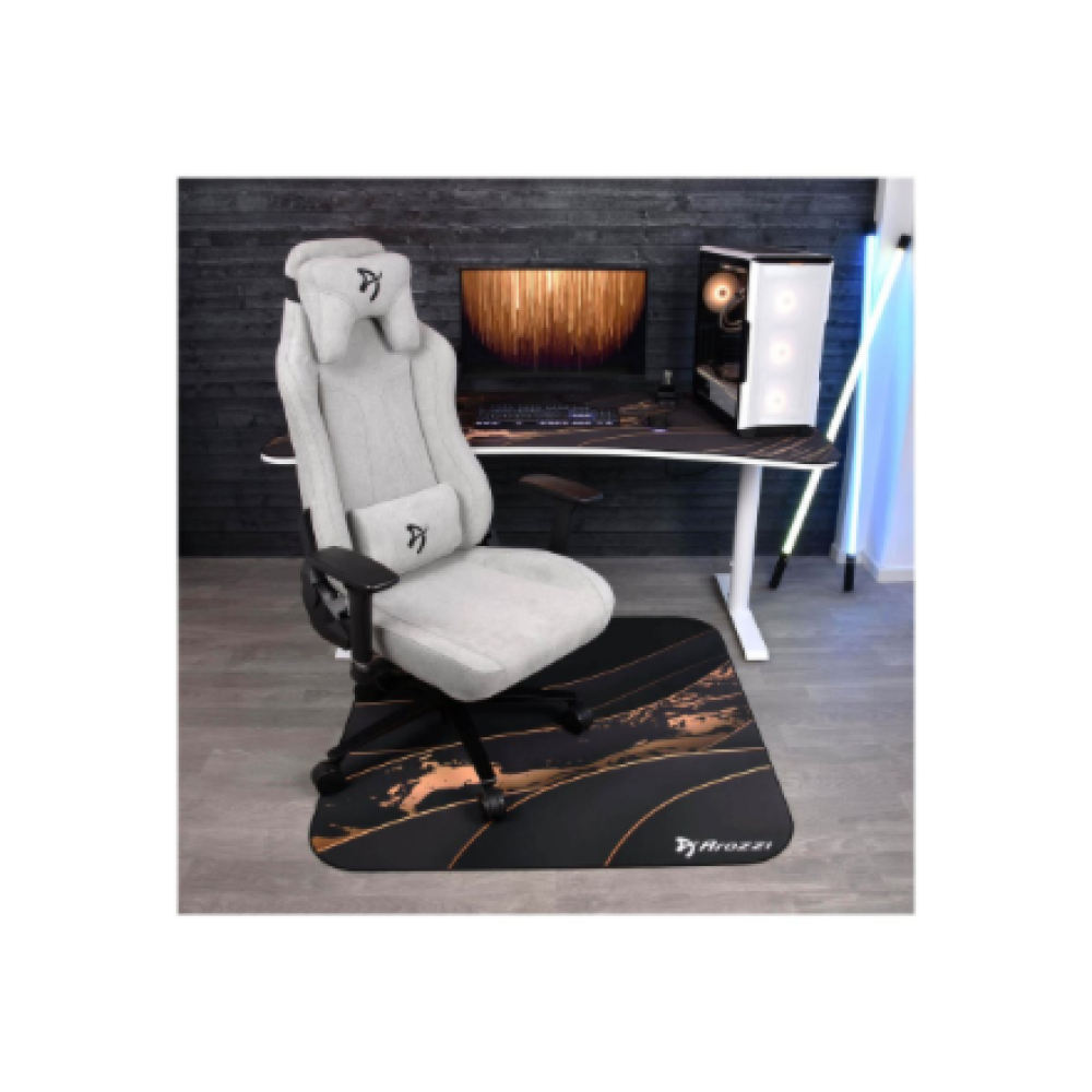 Arozzi Zona Square Floor Pad , Black/Gold