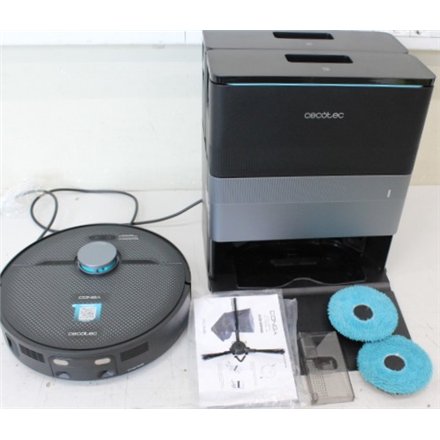 SALE OUT. Cecotec Conga X70 Robotic vacuum cleaner, dust and water base , Cecotec Conga X70 , Robot Vacuum Cleaner , Operating time (max) 240 min , Wet&Dry , 5200 mAh , 15000 Pa , Black , USED , 22 month(s)