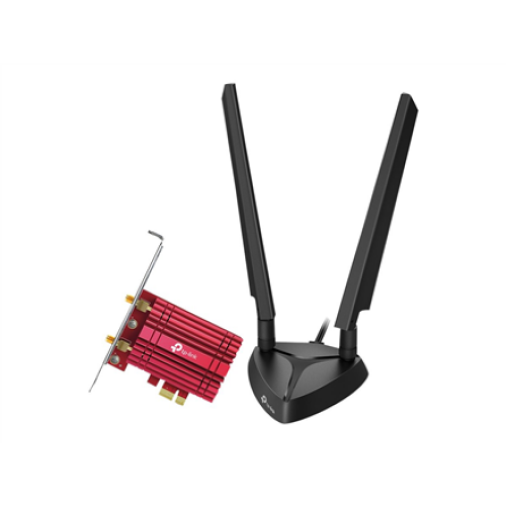 TP-LINK , Archer TXE75E AXE5400 Tri-Band Wi-Fi 6E Bluetooth PCI Express Adapter