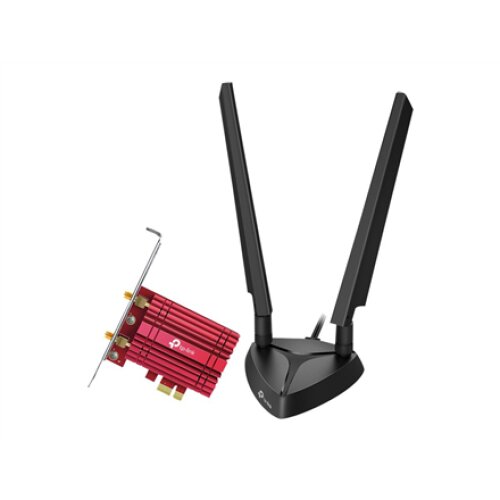 TP-LINK , Archer TXE75E AXE5400 Tri-Band Wi-Fi 6E Bluetooth PCI Express Adapter