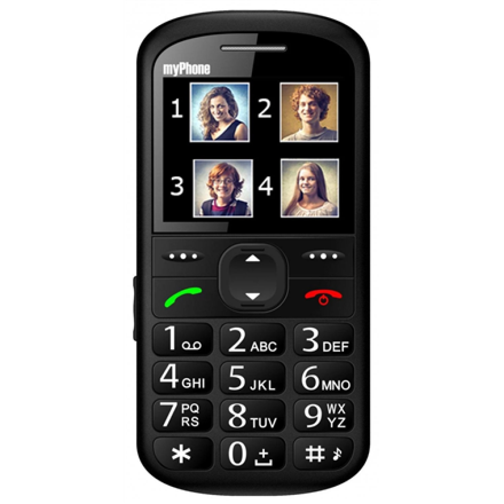 myPhone , Halo 2 , Black , 2.2 , TFT , 32 MB , 24 MB , Single SIM , Main camera resolution 0.3 MP , 900 mAh