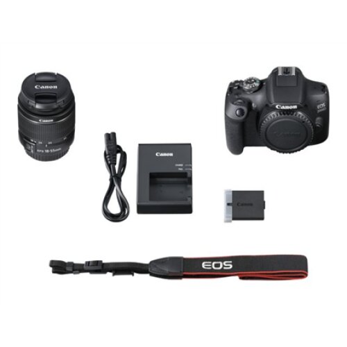 Canon , EOS , 2000D 18-55 III EU26 , SLR Camera Kit , Megapixel 24.1 MP , ISO sensitivity (max) 12800 , Display diagonal 3.0 , Wi-Fi , Video recording , APS-C , Black
