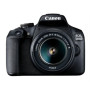 Canon , EOS , 2000D 18-55 III EU26 , SLR Camera Kit , Megapixel 24.1 MP , ISO sensitivity (max) 12800 , Display diagonal 3.0 , Wi-Fi , Video recording , APS-C , Black