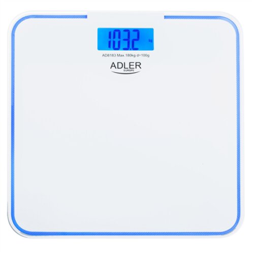 Adler , Bathroom Scale , AD 8183 , Maximum weight (capacity) 180 kg , Accuracy 100 g , White