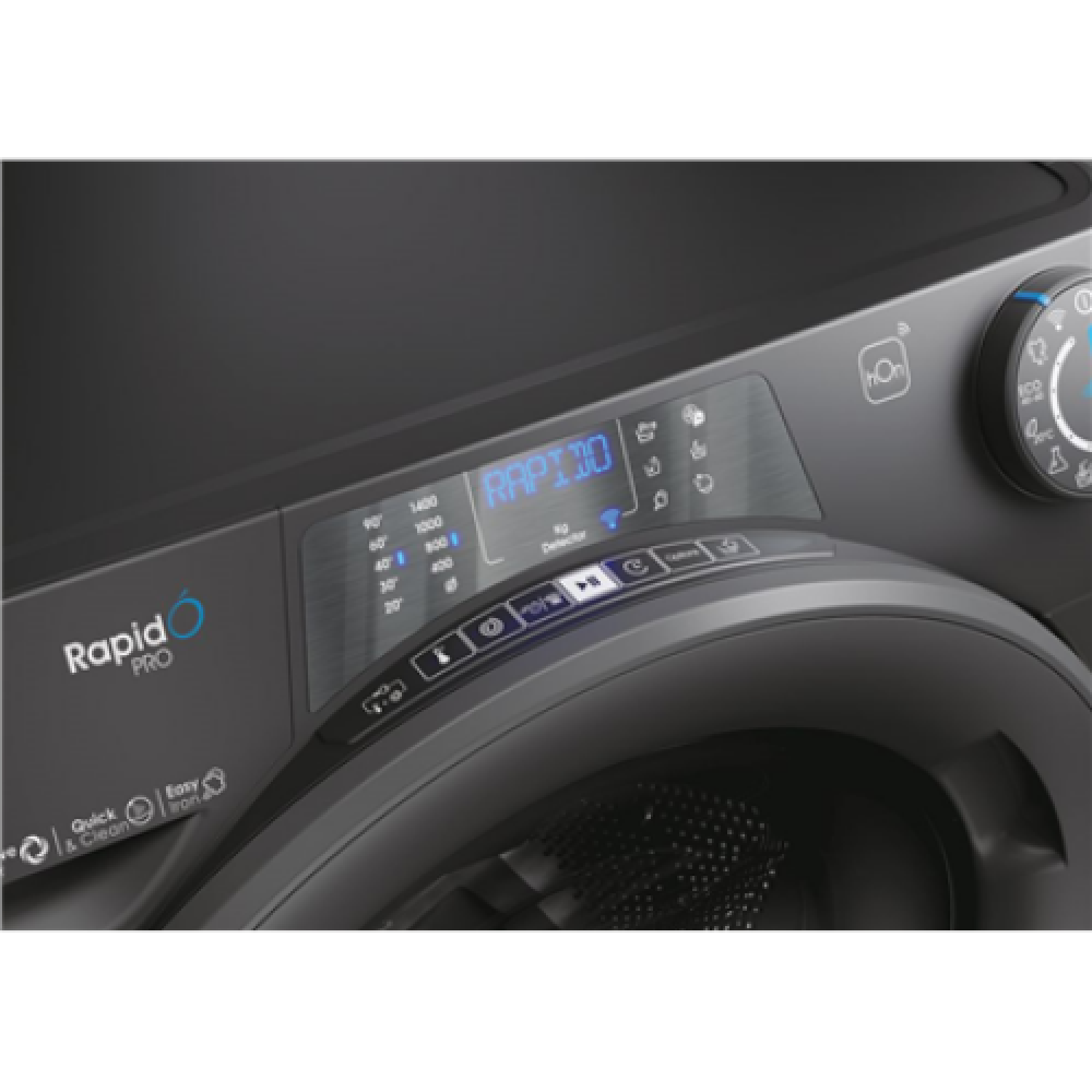 Candy , Washing Machine , RP4 476BWMRR/1-S , Energy efficiency class A , Front loading , Washing capacity 7 kg , 1400 RPM , Depth 45 cm , Width 60 cm , Display , TFT , Steam function , Wi-Fi , Anthracite