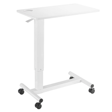 Up Up Forseti Adjustable Height Table, White , Brother