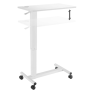 Up Up Forseti Adjustable Height Table, White , Brother