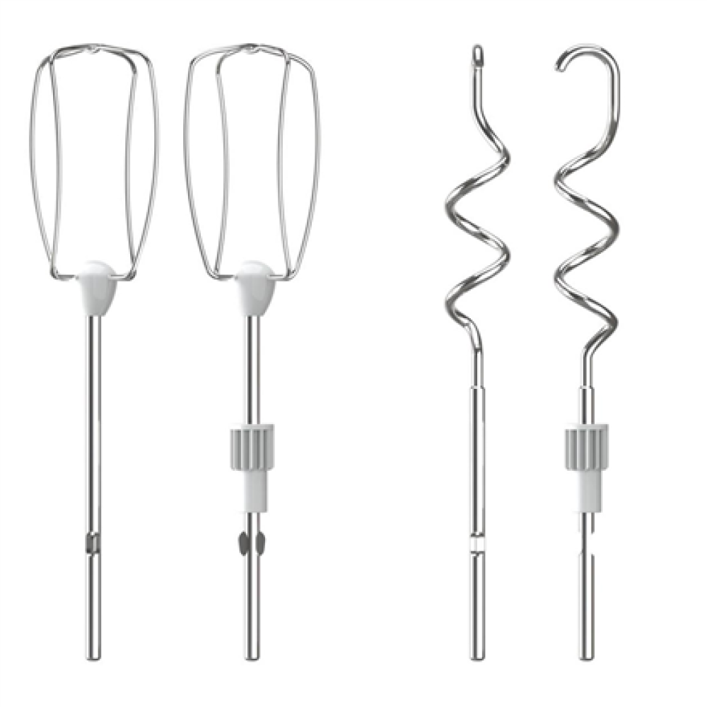 TEFAL , HT464138 PrepMix+ , Hand Mixer , 500 W , Number of speeds 5 , Turbo mode , White/Grey