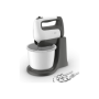TEFAL , HT464138 PrepMix+ , Hand Mixer , 500 W , Number of speeds 5 , Turbo mode , White/Grey