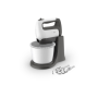 TEFAL , HT464138 PrepMix+ , Hand Mixer , 500 W , Number of speeds 5 , Turbo mode , White/Grey