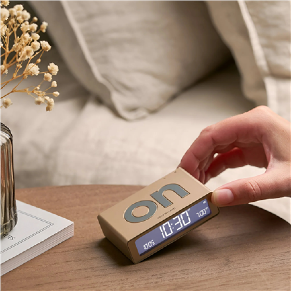 LEXON , Flip Mini Dual-Sided Alarm Clock , LR158D1 , USB connectivity