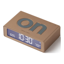 Lexon Flip Mini Dual-Sided Alarm Clock soft gold LR158D1 , LEXON